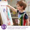 imageMelissa ampamp Doug Deluxe Standing Art Easel  DryErase Board Chalkboard Paper RollerStandard Packaging