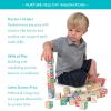 imageMelissa ampamp Doug Deluxe Wooden ABC123 1Inch Blocks Set with Storage Pouch 50 pcs