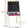 imageMelissa ampamp Doug Deluxe Wooden Art Easel for Kids with DryErase Board Chalkboard ampamp Drawing Paper Roller Folding DoubleSided Toddler Easel Preschool Learning Toys for Girls ampamp Boys Ages 3FrustrationFree Packaging