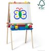 imageMelissa ampamp Doug Deluxe Wooden Art Easel for Kids with DryErase Board Chalkboard ampamp Drawing Paper Roller Folding DoubleSided Toddler Easel Preschool Learning Toys for Girls ampamp Boys Ages 3FrustrationFree Packaging