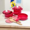 imageMelissa ampamp Doug Deluxe Wooden Kitchen Accessory Set  Pots ampamp Pans 8 pcs