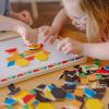 imageMelissa ampamp Doug Deluxe Wooden Magnetic Pattern Blocks Set  Educational Toy with 120 Magnets and Carrying Case MultiNone 1 EA English OnlyEnglish Only