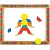 imageMelissa ampamp Doug Deluxe Wooden Magnetic Pattern Blocks Set  Educational Toy with 120 Magnets and Carrying Case MultiNone 1 EA English OnlyEnglish Only