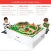 imageMelissa ampamp Doug Deluxe Wooden MultiActivity Play Table for Playroom