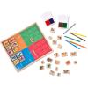 imageMelissa ampamp Doug Deluxe Wooden Stamp Set Animals  30 Stamps 6 Markers 2 Stamp PadsDeluxe Wooden Stamp Set  Animals