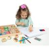imageMelissa ampamp Doug Deluxe Wooden Stamp Set Animals  30 Stamps 6 Markers 2 Stamp PadsDeluxe Wooden Stamp Set  Animals