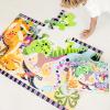 imageMelissa ampamp Doug Dinosaur Dawn Jumbo Floor Puzzle 24 Pieces 2 x 3 Feet Jigsaw Puzzle for Preschoolers and Kids Ages 3  FSC CertifiedDinosaur Dawn
