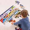 imageMelissa ampamp Doug Dinosaur Dawn Jumbo Floor Puzzle 24 Pieces 2 x 3 Feet Jigsaw Puzzle for Preschoolers and Kids Ages 3  FSC CertifiedTraffic Jam Floor Puzzle  24 Pieces