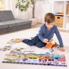 imageMelissa ampamp Doug Dinosaur Dawn Jumbo Floor Puzzle 24 Pieces 2 x 3 Feet Jigsaw Puzzle for Preschoolers and Kids Ages 3  FSC CertifiedTraffic Jam Floor Puzzle  24 Pieces