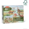 imageMelissa ampamp Doug Dinosaurs Floor Puzzle  48 Pieces 2 Feet x 3 Feet Assembled  FSC Certified