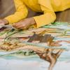 imageMelissa ampamp Doug Dinosaurs Floor Puzzle  48 Pieces 2 Feet x 3 Feet Assembled  FSC Certified