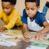 imageMelissa ampamp Doug Dinosaurs Floor Puzzle  48 Pieces 2 Feet x 3 Feet Assembled  FSC Certified