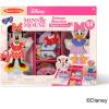 imageMelissa ampamp Doug Disney Minnie Mouse and Daisy Duck Deluxe Wooden Magnetic DressUp 2 Fashion Dolls with Stands for Pretend Play 52 Pieces  FSC Certified