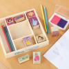 imageMelissa ampamp Doug Disney Princess Wooden Stamp Set 9 Stamps 5 Colored Pencils and 2Color Stamp Pad Disney Princess Coloring Stamps with Washable Ink for Kids Ages 4Disney Princess