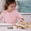 imageMelissa ampamp Doug Disney Princess Wooden Stamp Set 9 Stamps 5 Colored Pencils and 2Color Stamp Pad Disney Princess Coloring Stamps with Washable Ink for Kids Ages 4Horse Stable