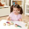 imageMelissa ampamp Doug Disney Princess Wooden Stamp Set 9 Stamps 5 Colored Pencils and 2Color Stamp Pad Disney Princess Coloring Stamps with Washable Ink for Kids Ages 4Disney Princess