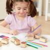 imageMelissa ampamp Doug Disney Princess Wooden Stamp Set 9 Stamps 5 Colored Pencils and 2Color Stamp Pad Disney Princess Coloring Stamps with Washable Ink for Kids Ages 4Disney Princess