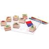 imageMelissa ampamp Doug Disney Princess Wooden Stamp Set 9 Stamps 5 Colored Pencils and 2Color Stamp Pad Disney Princess Coloring Stamps with Washable Ink for Kids Ages 4Stamp