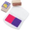 imageMelissa ampamp Doug Disney Princess Wooden Stamp Set 9 Stamps 5 Colored Pencils and 2Color Stamp Pad Disney Princess Coloring Stamps with Washable Ink for Kids Ages 4Disney Princess