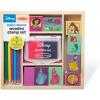 imageMelissa ampamp Doug Disney Princess Wooden Stamp Set 9 Stamps 5 Colored Pencils and 2Color Stamp Pad Disney Princess Coloring Stamps with Washable Ink for Kids Ages 4Disney Princess