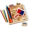 imageMelissa ampamp Doug Disney Princess Wooden Stamp Set 9 Stamps 5 Colored Pencils and 2Color Stamp Pad Disney Princess Coloring Stamps with Washable Ink for Kids Ages 4Vehicles