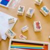 imageMelissa ampamp Doug Disney Princess Wooden Stamp Set 9 Stamps 5 Colored Pencils and 2Color Stamp Pad Disney Princess Coloring Stamps with Washable Ink for Kids Ages 4Vehicles