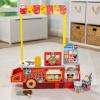 imageMelissa ampamp Doug Disney Snacks ampamp Popcorn Wooden Pretend Play Food Counter  33 Pieces  FSCCertified Materials