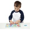 imageMelissa ampamp Doug Disney Wooden Peg Puzzles Set Letters Numbers and Shapes and Colors