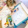 imageMelissa ampamp Doug DoubleSided Magnetic Tabletop Art Easel  DryErase Board and ChalkboardDeluxe DoubleSided Tabletop Easel