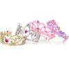 imageMelissa ampamp Doug DressUp Tiaras Play Set for Kids 4Piece  Pretend Princess Crowns for Costume Role Play  Preschool Jewelry Toys for Girls Ages 3Standard Packaging