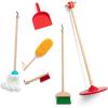 imageMelissa ampamp Doug Dust Sweep Mop 6Piece Pretend Play Set Toddler Toy Cleaning Pretend Play Home Cleaning Kids Broom and Mop Set for Ages 3Dust Sweep Mop