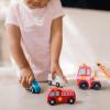 imageMelissa ampamp Doug Emergency Vehicle Carrier Wooden Truck with 4 Rescue VehiclesEnglish Only