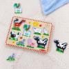 imageMelissa ampamp Doug Farm Animals Sound Puzzle  Wooden Peg Puzzle with Sound Effects 8 pcsFarm Animals