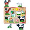 imageMelissa ampamp Doug Farm Animals Sound Puzzle  Wooden Peg Puzzle with Sound Effects 8 pcsFarm Animals