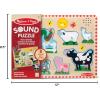 imageMelissa ampamp Doug Farm Animals Sound Puzzle  Wooden Peg Puzzle with Sound Effects 8 pcsFarm Animals