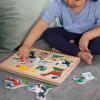 imageMelissa ampamp Doug Farm Animals Sound Puzzle  Wooden Peg Puzzle with Sound Effects 8 pcsFarm Animals