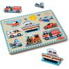 imageMelissa ampamp Doug Farm Animals Sound Puzzle  Wooden Peg Puzzle with Sound Effects 8 pcsVehicles