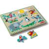 imageMelissa ampamp Doug Farm Animals Sound Puzzle  Wooden Peg Puzzle with Sound Effects 8 pcsZoo Animals