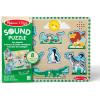imageMelissa ampamp Doug Farm Animals Sound Puzzle  Wooden Peg Puzzle with Sound Effects 8 pcsZoo Animals