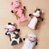 imageMelissa ampamp Doug Farm Friends Hand Puppets Set of 4  Cow Horse Sheep and Pig