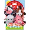imageMelissa ampamp Doug Farm Friends Hand Puppets Set of 4  Cow Horse Sheep and Pig