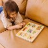 imageMelissa ampamp Doug Farm Sound Puzzle  Wooden Peg Puzzle with Sound Effects 8 pcs