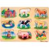 imageMelissa ampamp Doug Farm Sound Puzzle  Wooden Peg Puzzle with Sound Effects 8 pcs