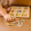 imageMelissa ampamp Doug Farm Sound Puzzle  Wooden Peg Puzzle with Sound Effects 8 pcs