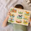 imageMelissa ampamp Doug Farm Sound Puzzle  Wooden Peg Puzzle with Sound Effects 8 pcs