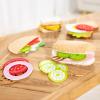imageMelissa ampamp Doug Felt Food Sandwich Play Food Set 33 pcs Orange 1 CountFelt Play Food