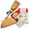 imageMelissa ampamp Doug Fill ampamp Fold Taco ampamp Tortilla Set 43 Pieces  Sliceable Wooden Mexican Play Food Skillet and More  FSC Certified