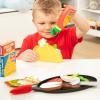 imageMelissa ampamp Doug Fill ampamp Fold Taco ampamp Tortilla Set 43 Pieces  Sliceable Wooden Mexican Play Food Skillet and More  FSC Certified