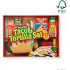 imageMelissa ampamp Doug Fill ampamp Fold Taco ampamp Tortilla Set 43 Pieces  Sliceable Wooden Mexican Play Food Skillet and More  FSC Certified