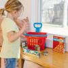 imageMelissa ampamp Doug Fill and Roll Grocery Basket Play Set with Play Food Boxes and Cans 11 pcs Kitchen Toy Food Ages 3FrustrationFree Packaging